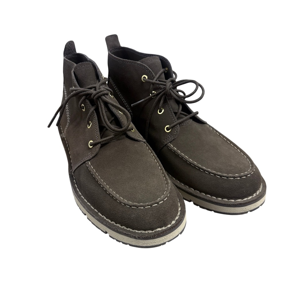 Timberland Westmore Mid Lace Chukka Boot Mens 11 Brown Suede Moc Toe TB0A5YGY901
